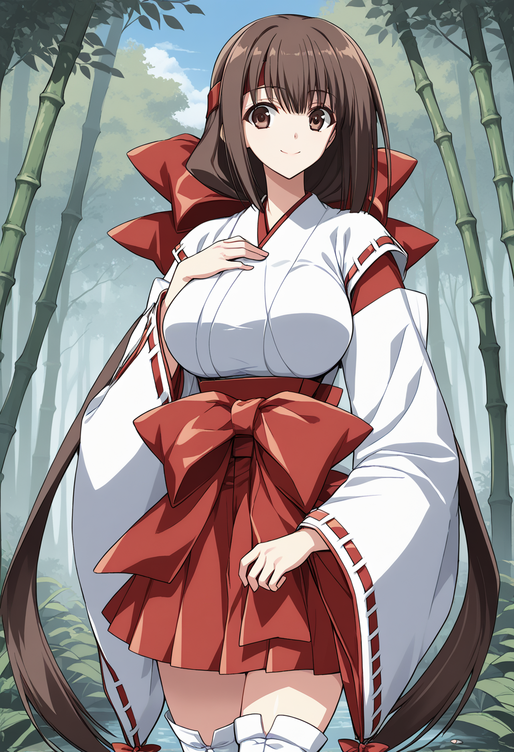 38368-3861861181-1girl, solo, (sky_1.2), smile, large breasts, (cowboy shot, dynamic pose_1.4), (full body_0.7), _pb_waka, brown eyes, brown hair.png